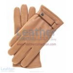 Beige Tough Leather Gloves with Thinsulate Lining | tough gloves