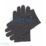 Black Driving Leather Gloves | black driving gloves