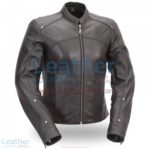 Black Leather Touring Motorcycle Jacket | touring motorcycle jacket