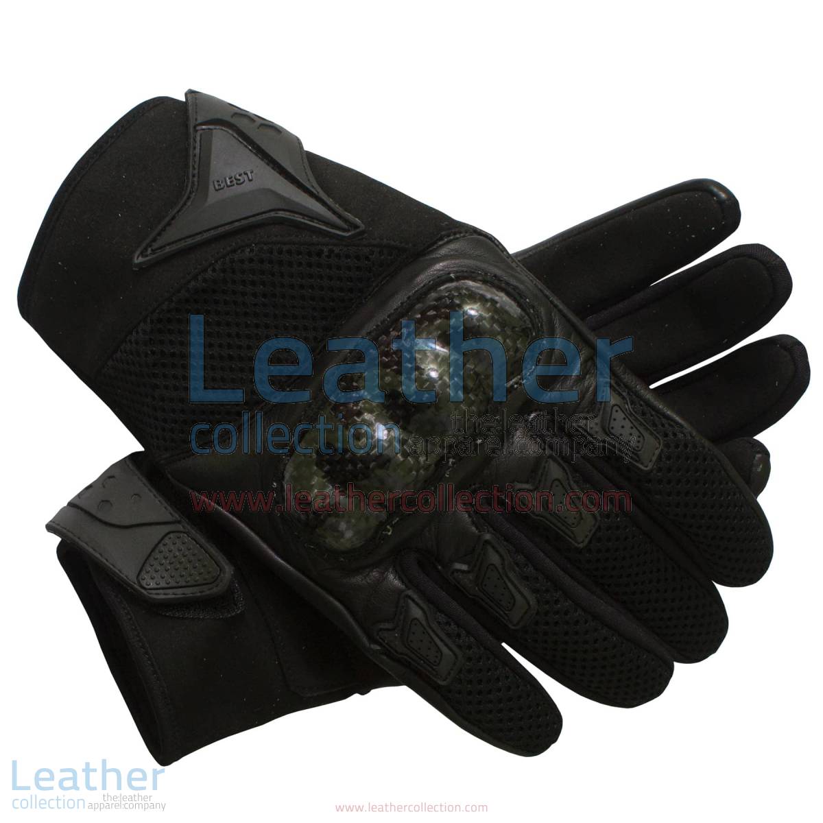 Black Motorcycle Short gloves