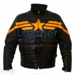 Captain America Black Biker Leather Jacket | captain america leather jacket