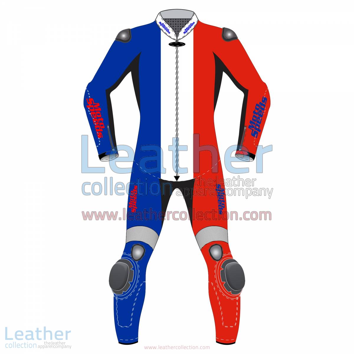 France Flag Motorbike Race Leathers