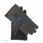 Grey Suede and Lambskin Gloves | grey suede gloves