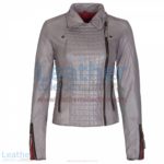 Heritage Ladies Fashion Leather Jacket Grey | heritage jacket