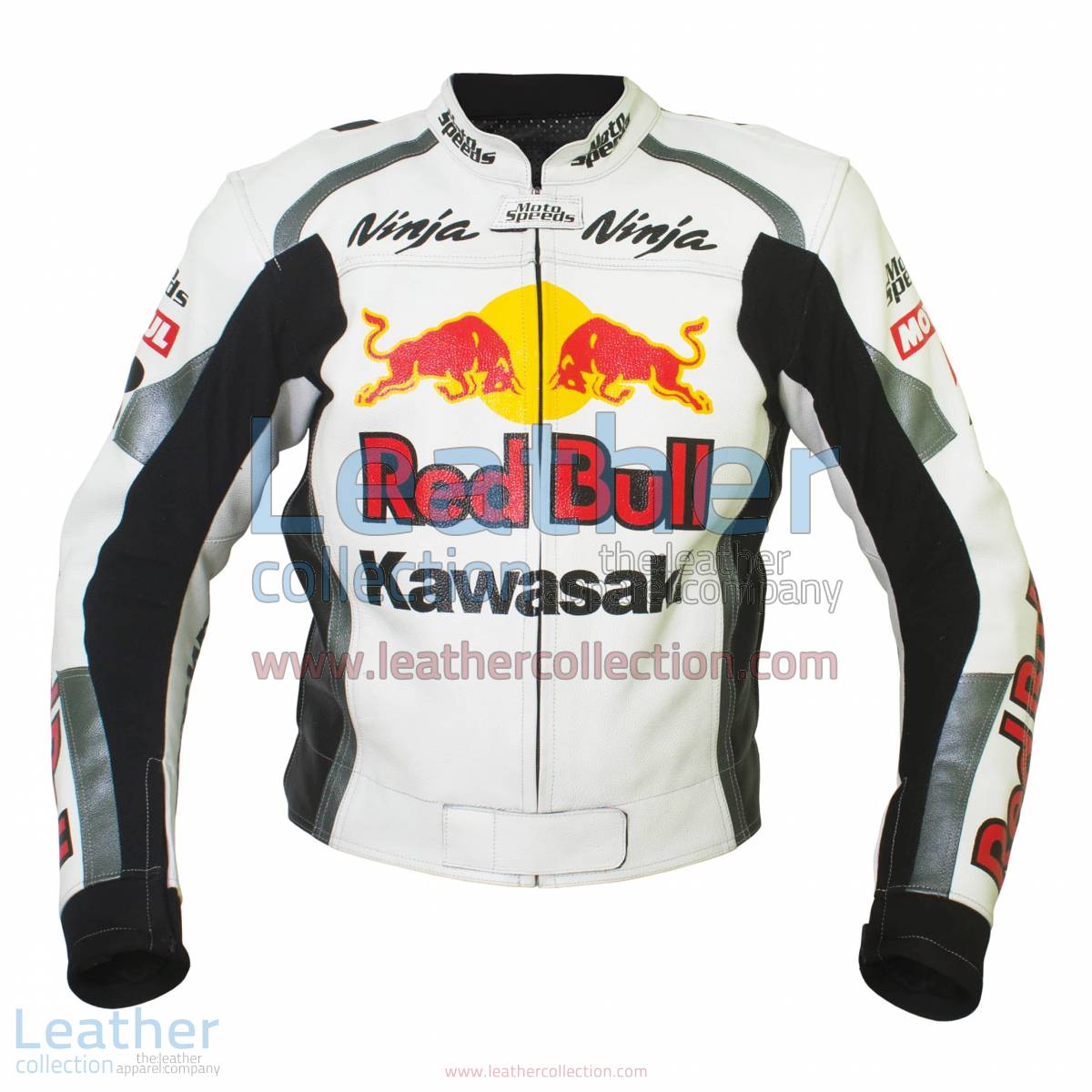 Kawasaki Ninja Red Bull Motorbike Leather Jacket