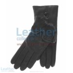 Ladies Fur Lined Gloves Black | ladies fur lined gloves