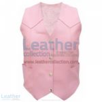 Ladies Pink Basic Plain Vest | ladies pink vest