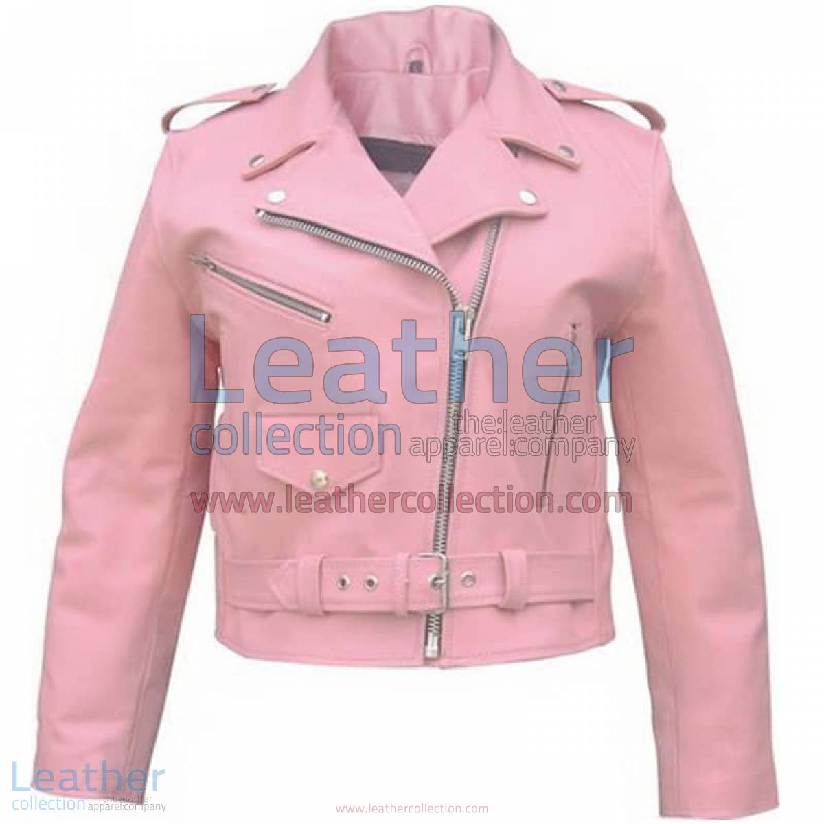 Ladies Pink Motorcycle Jacket