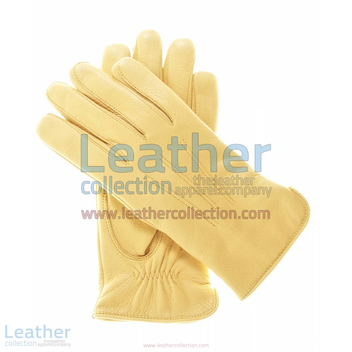 Ladies Winter Tan Gloves with Wool Lining