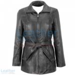 Lambskin Belted Hipster Coat | hipster coat