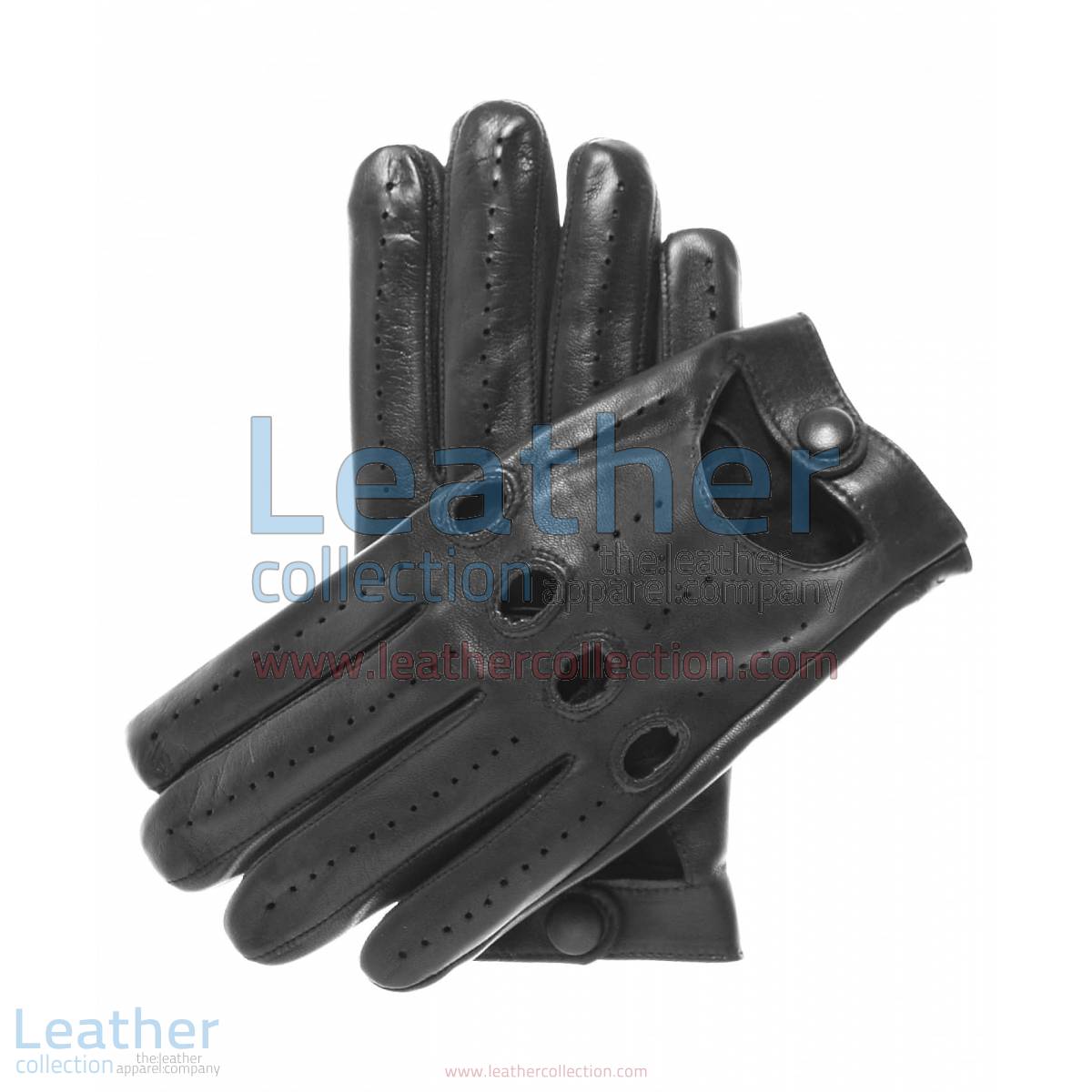 Lambskin Driving Gloves Black