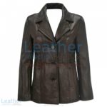 Leather 3 Button Blazer For Women | blazer for women