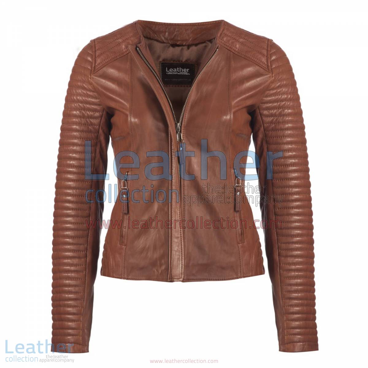 Ladies Legacy Leather Jacket Brown