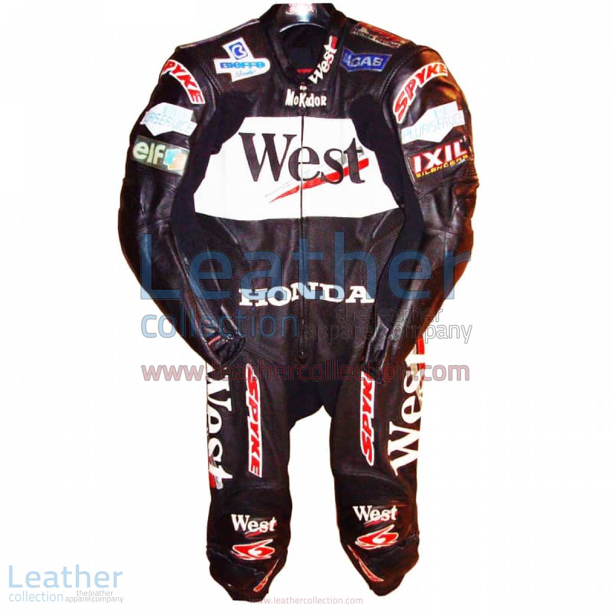 Loris Capirossi Honda GP 2001 Motorcycle Leathers