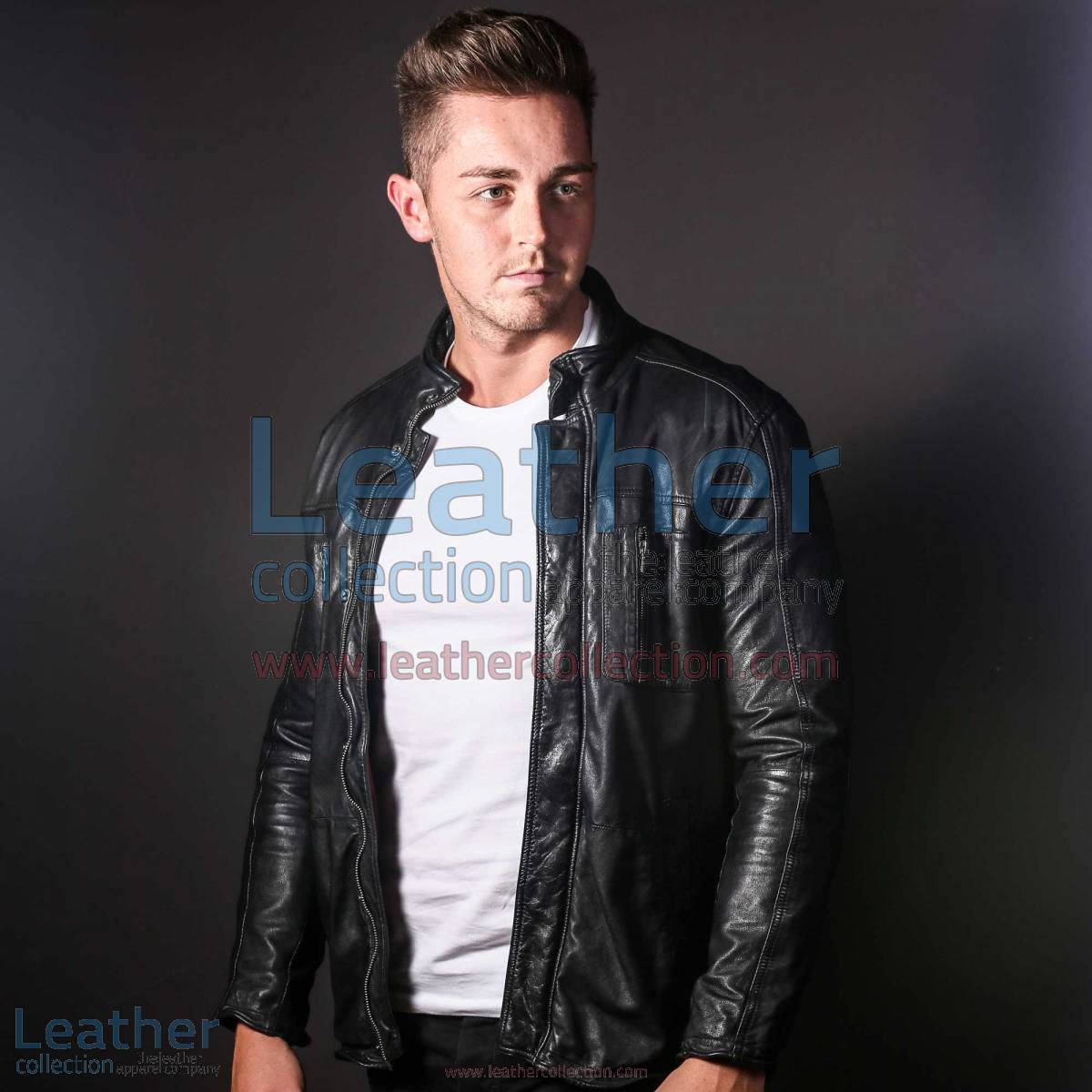 Men Fashion Ice Leather jacket