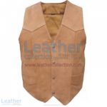 Men's Gun Pocket Leather Vest | gun pocket vest