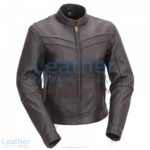 Motorcycle Touring Mandarin Collar Leather Jacket | mandarin collar leather jacket