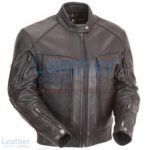 Naked Leather Riding Jacket with Gun Pockets & Side Stretch Panels | leather riding jacket
