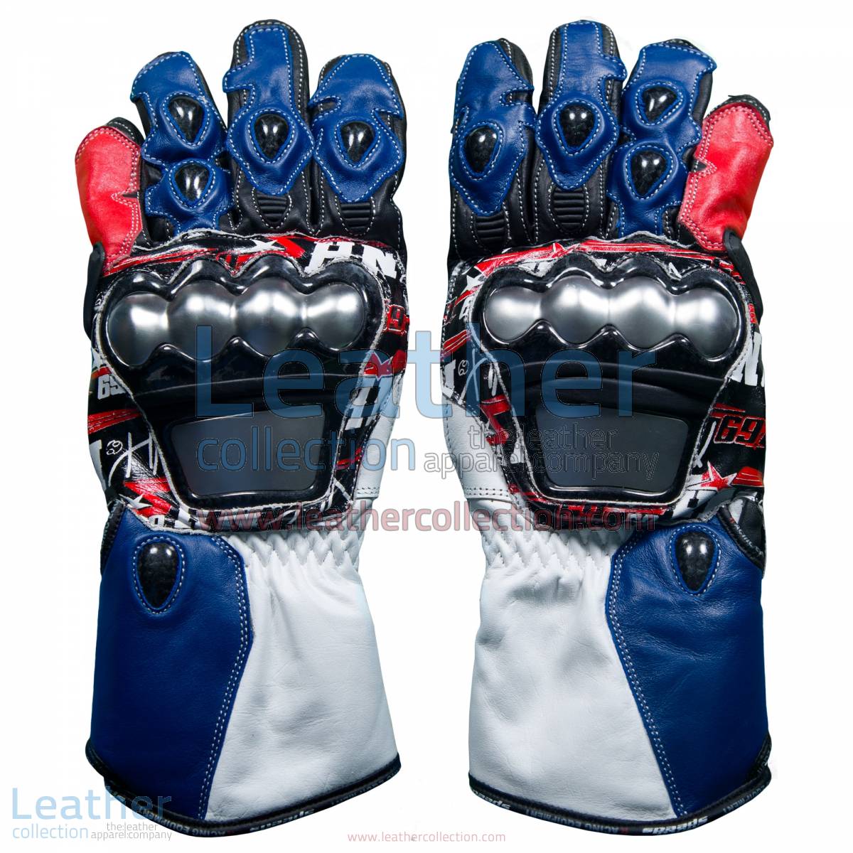 Nicky Hayden WSBK 2017 Leather Racing Gloves