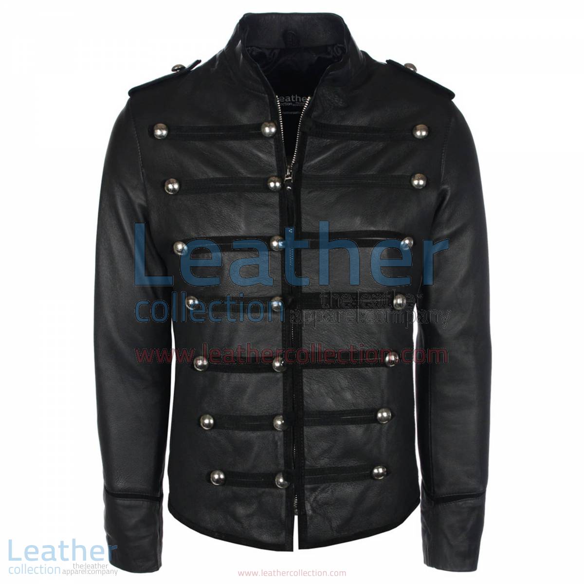 Prince Military Biker Leather Jacket