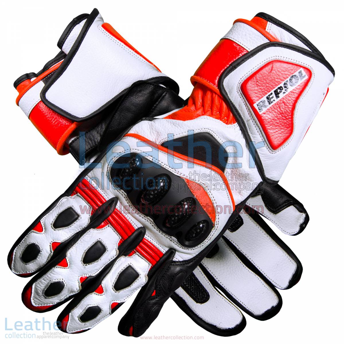 Repsol Pro Motorbike Leather Gloves
