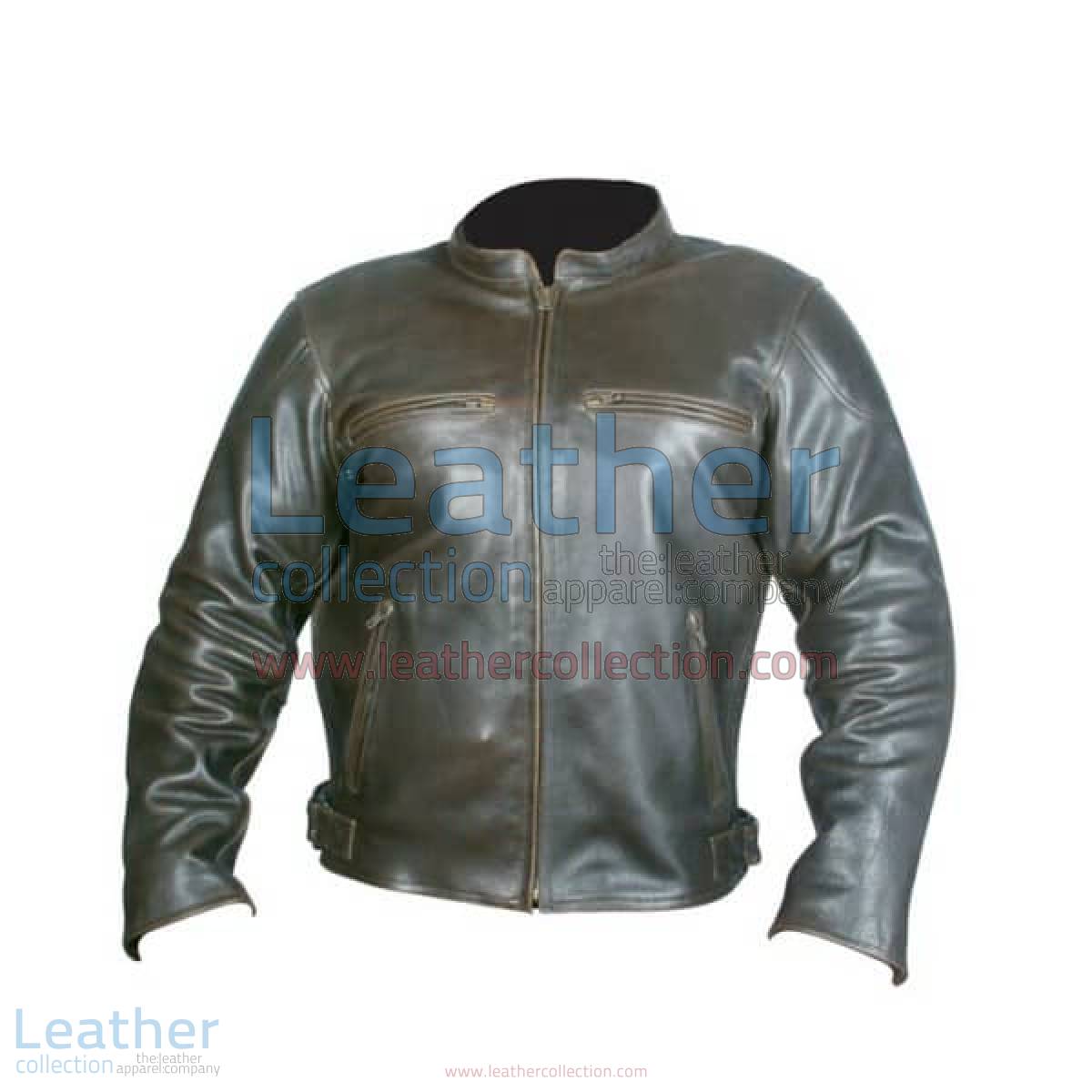 Retro Brown Leather Jacket