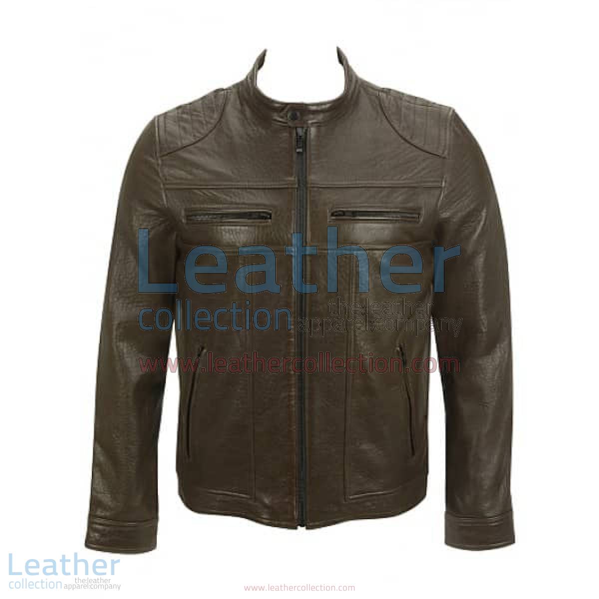 Saddle Shoulder Antique Leather Jacket