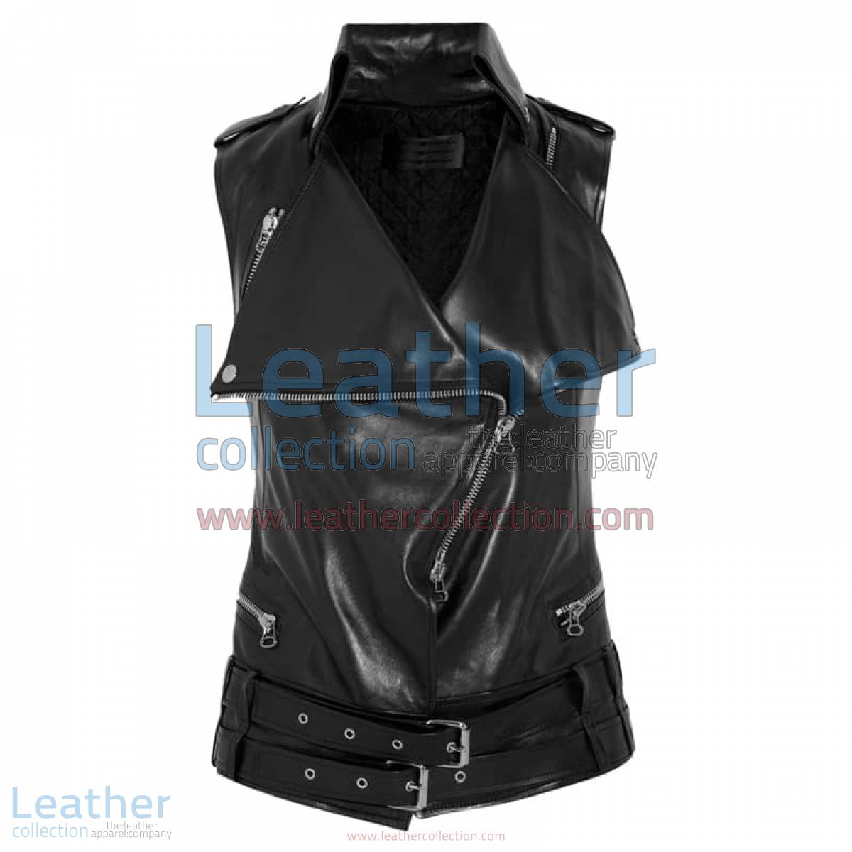 Smart Ladies Leather Vest