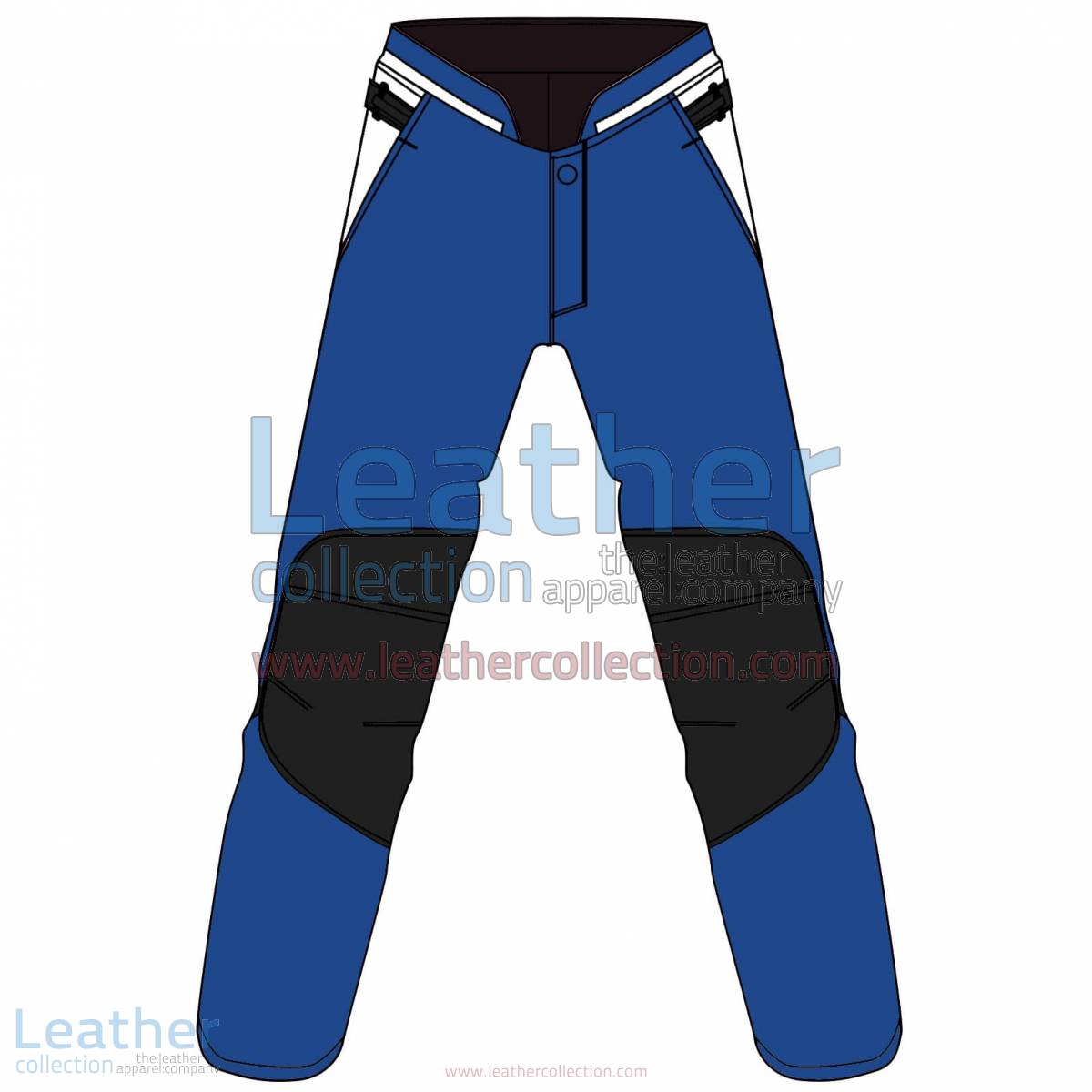 Tri Color Motorbike Leather Pant For Women