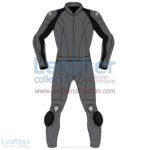 Uni Color Two-Piece Motorbike Leather Suit For Men | Uni Color Two-Piece motorcycle Leather Suit For Men