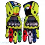 Valentino Rossi 2012 Leather Racing Gloves | valentino rossi gloves