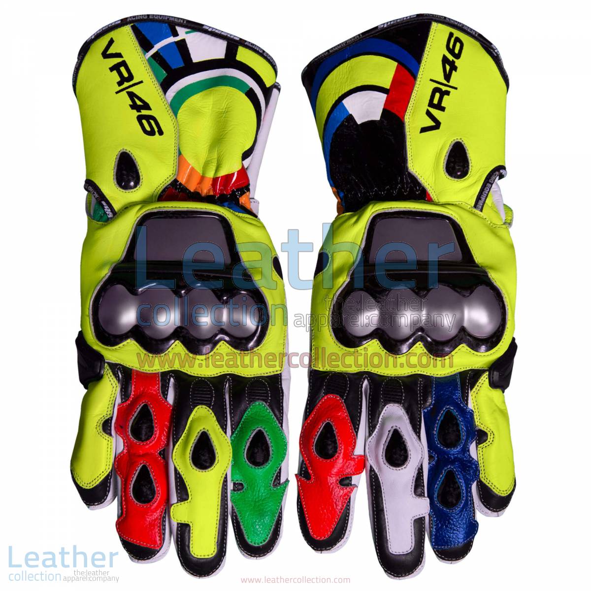 Valentino Rossi 2012 Leather Racing Gloves