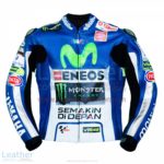 Valentino Rossi Movistar Yamaha 2015 MotoGP Leather Jacket | Valentino Rossi Movistar Yamaha 2015 MotoGP Leather Jacket