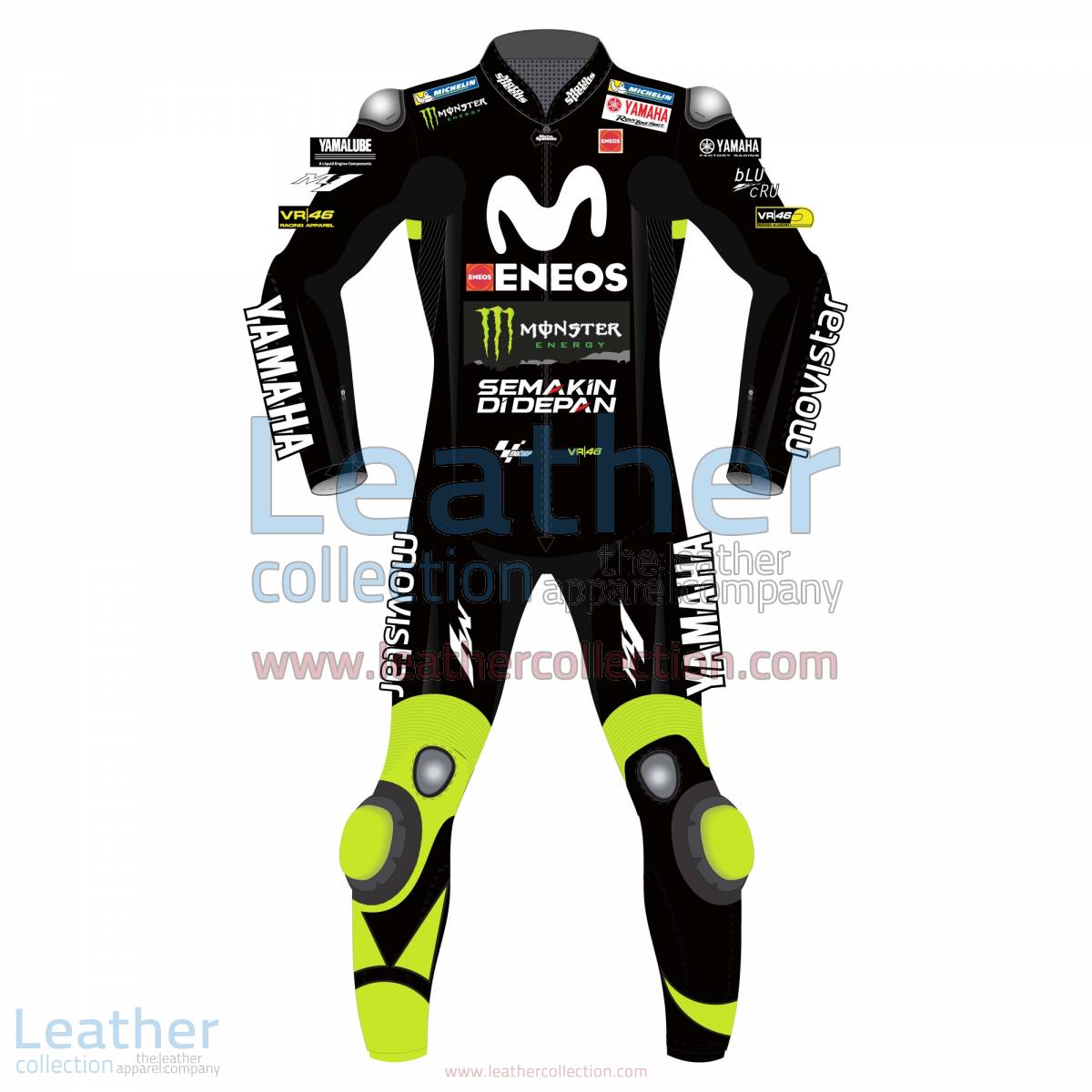 Valentino Rossi Movistar Yamaha 2018 Suit in Black