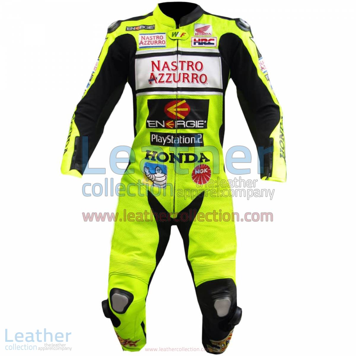 Valentino Rossi Nastro Azzurro Honda MotoGP Leathers