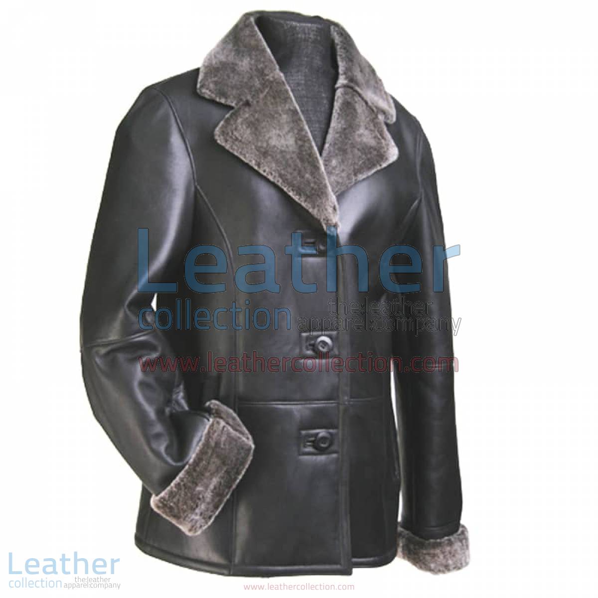 Leather Fur Blazer Women