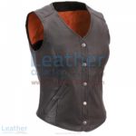 Women Leather Motorcycle Vest | women motorcycle vest