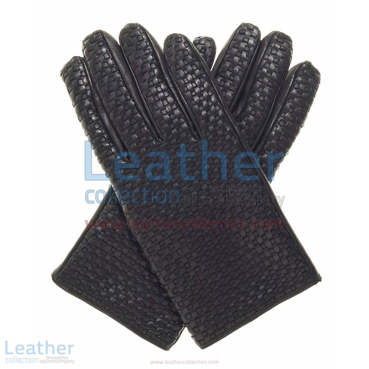 Woven Leather Gloves