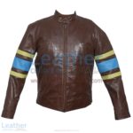 X-MEN Wolverine Origins Biker Leather Jacket | wolverine jacket