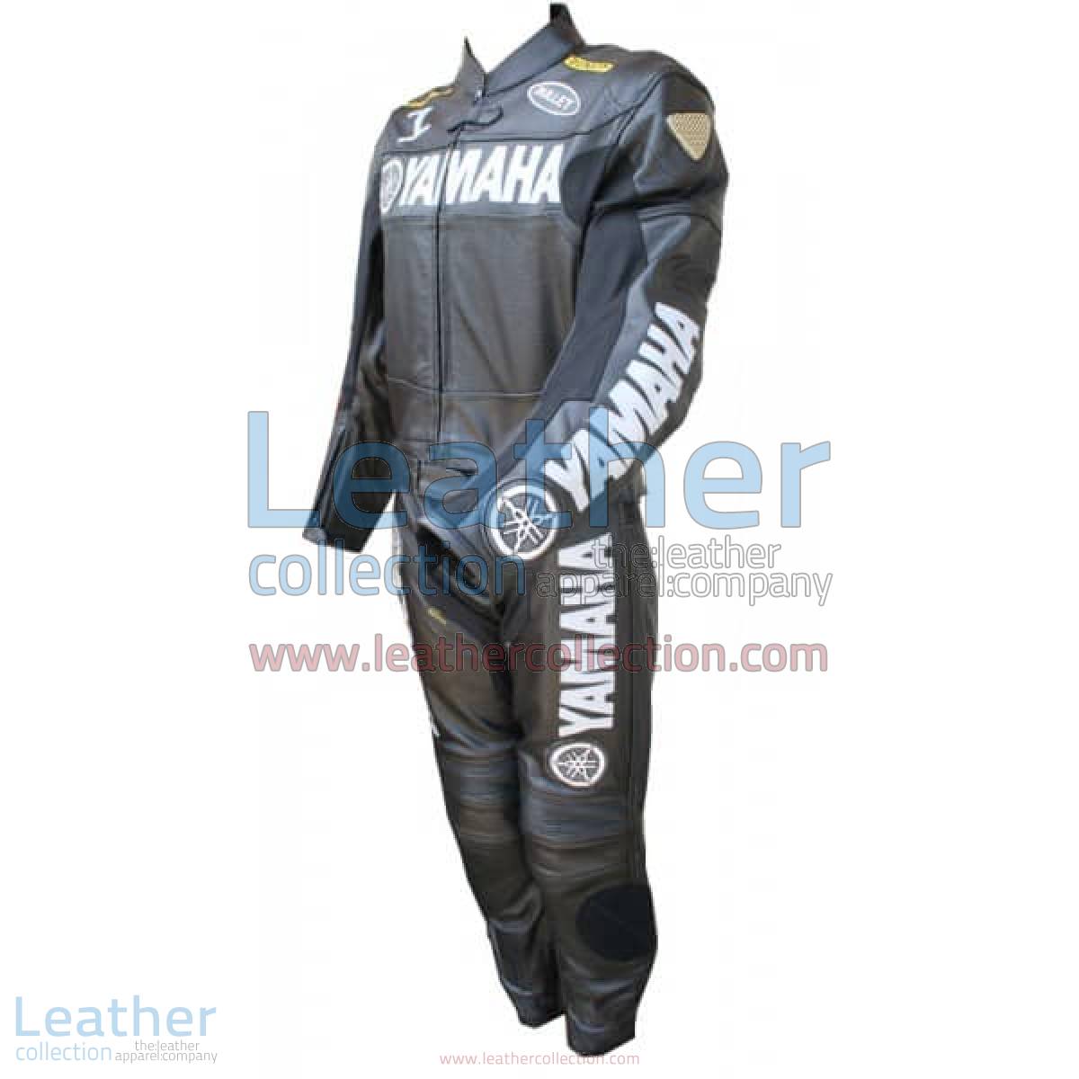 Yamaha Motorbike Leather Suit Black