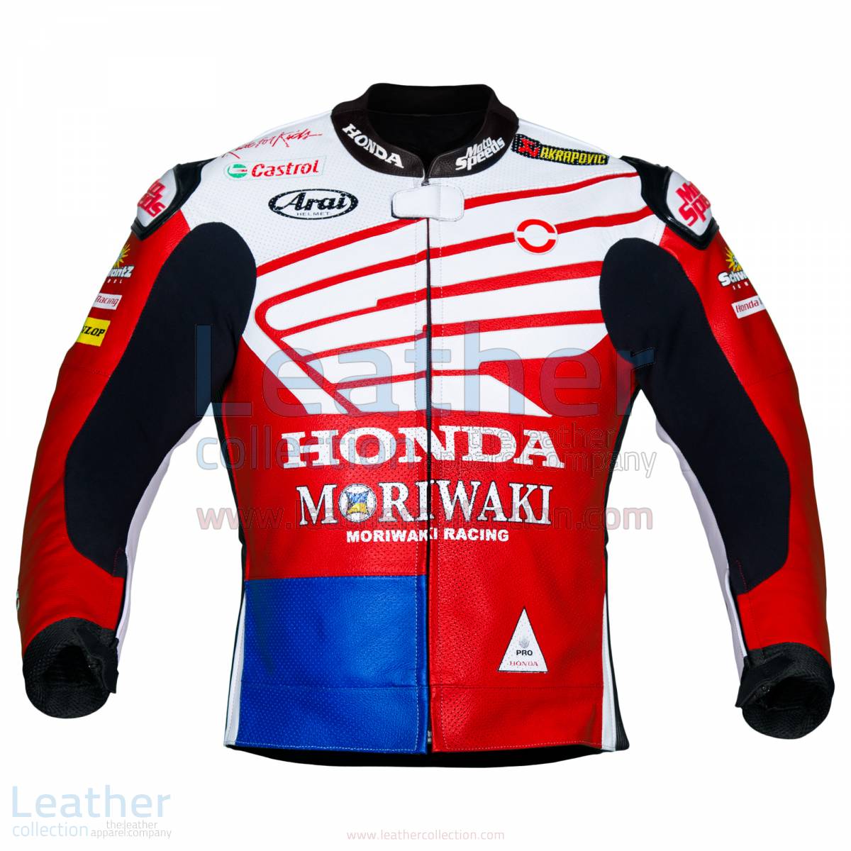 mens red leather motorcycle jacket