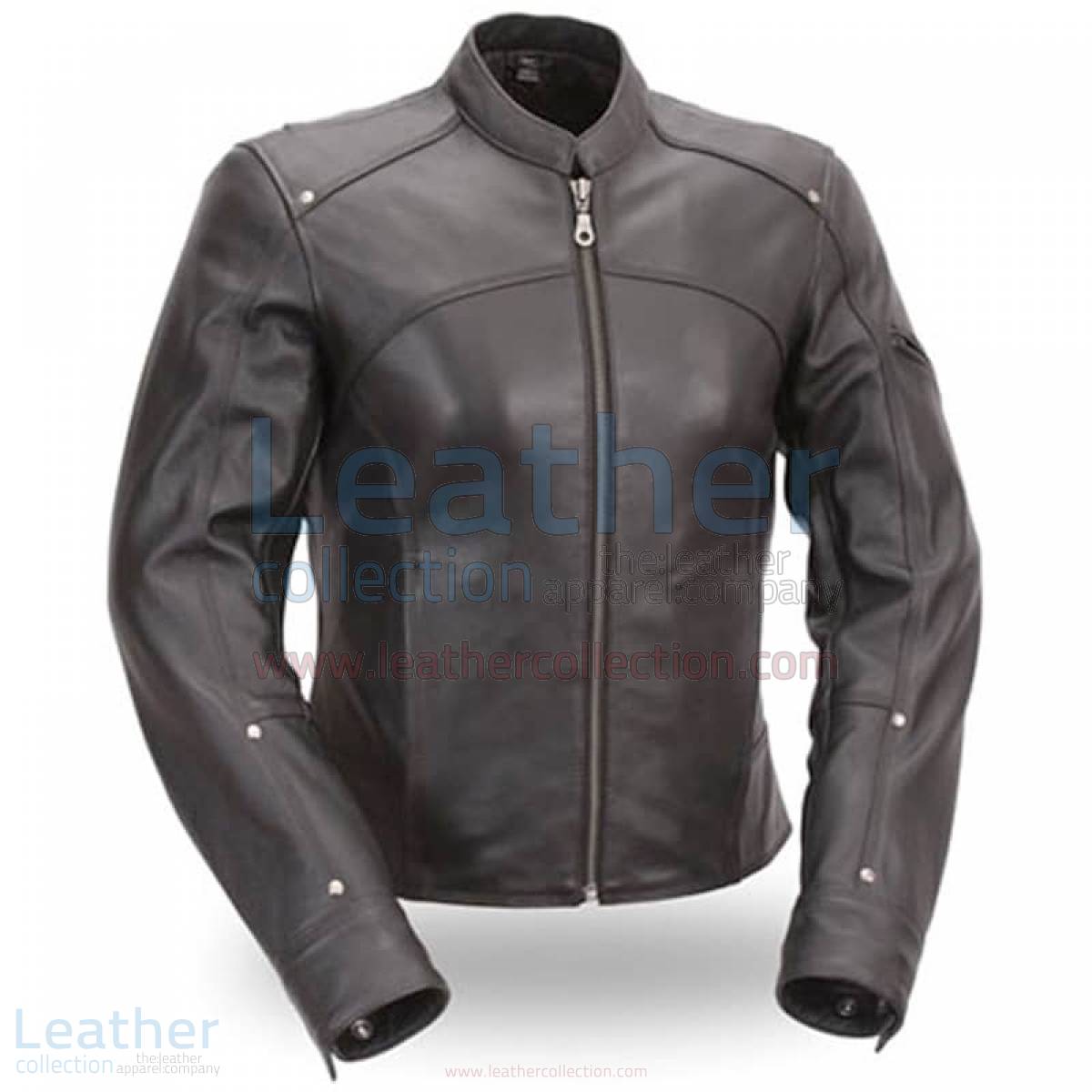 Black Leather Touring Motorcycle Jacket