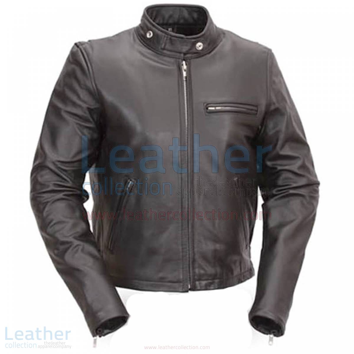Classic Leather Scooter Jacket