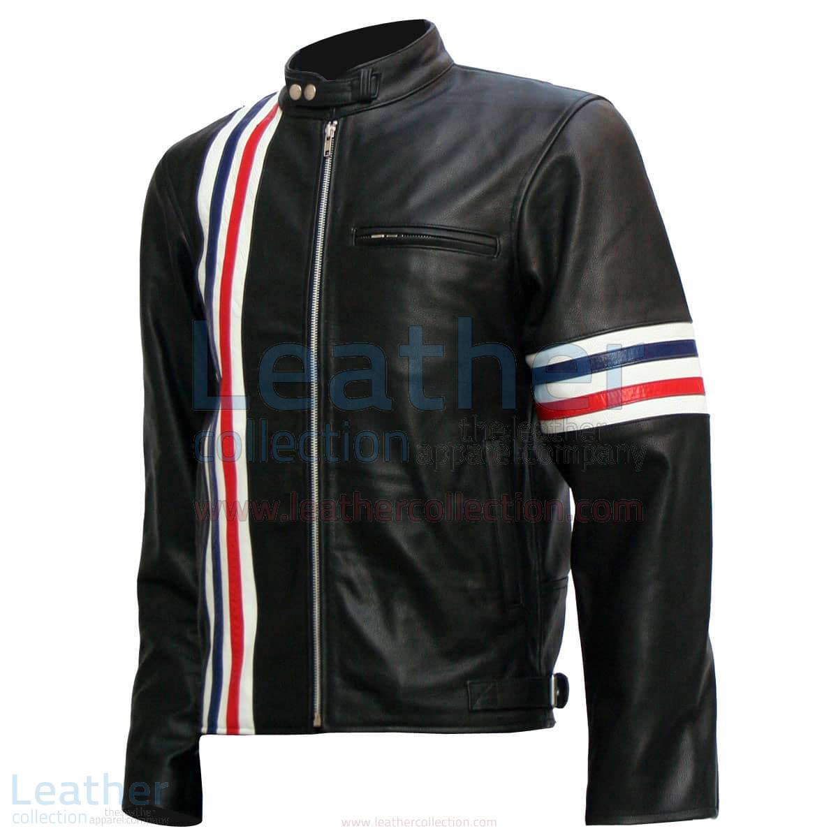Easy Rider Captain America Biker Black Leather Jacket