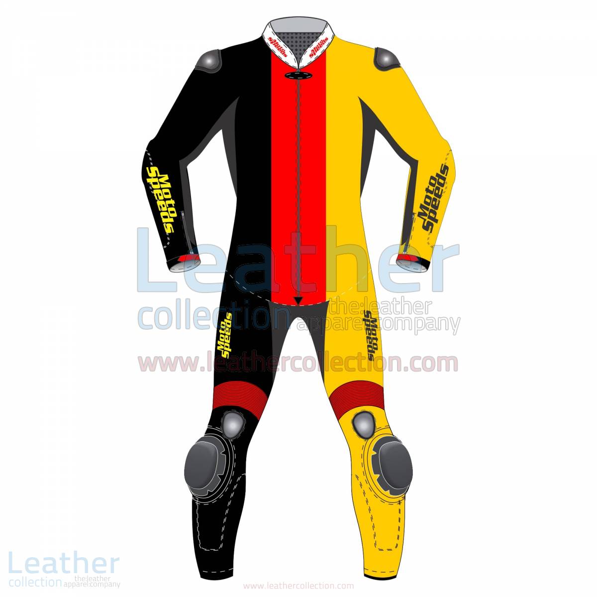 Germany Vertical Flag Motorcycle Suit