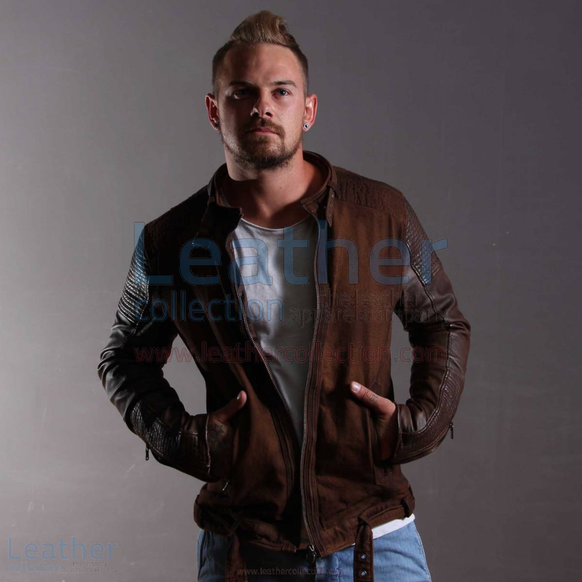 Men Fashion Urban Leather Jacket