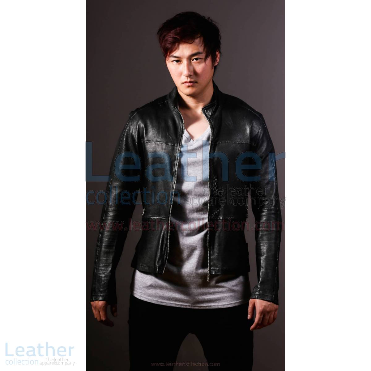 Men Leather Fashion Steel Jacket