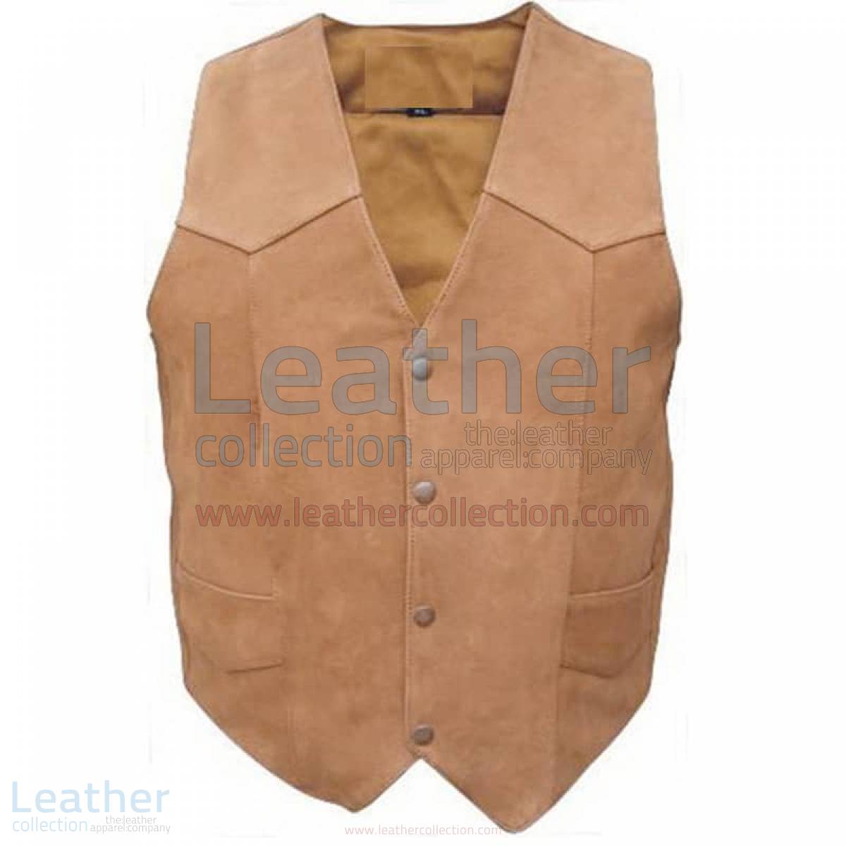 Men's Gun Pocket Leather Vest