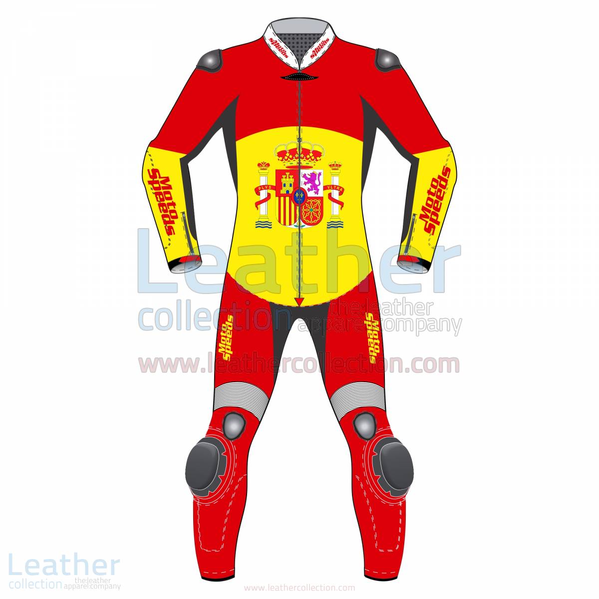 Spain Rounded Flag Race Suit