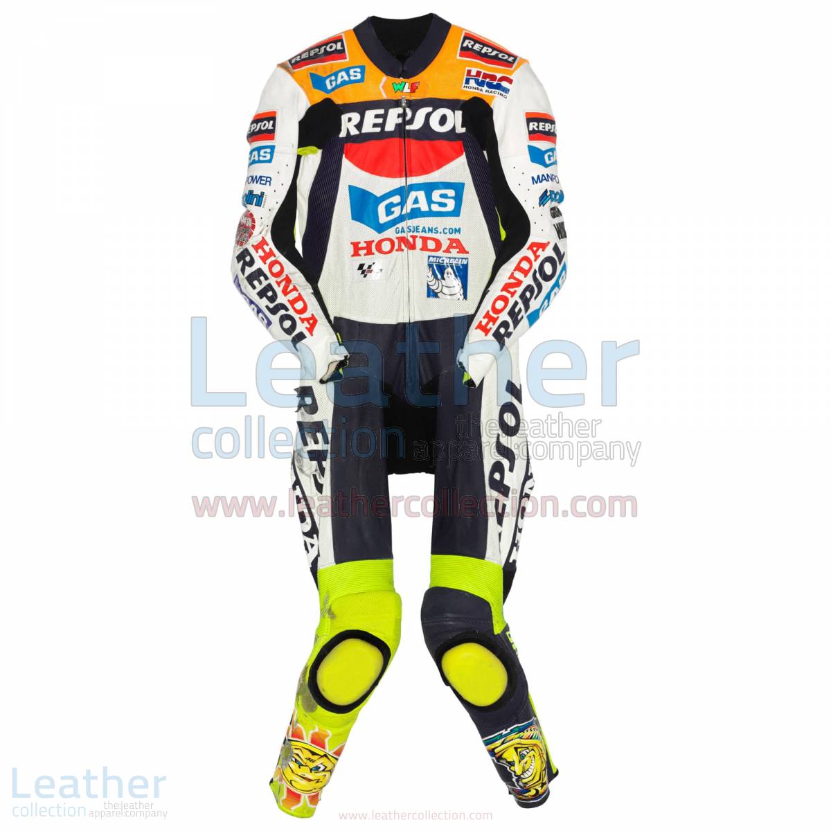 Valentino Rossi Honda MotoGP 2002 Leather Suit